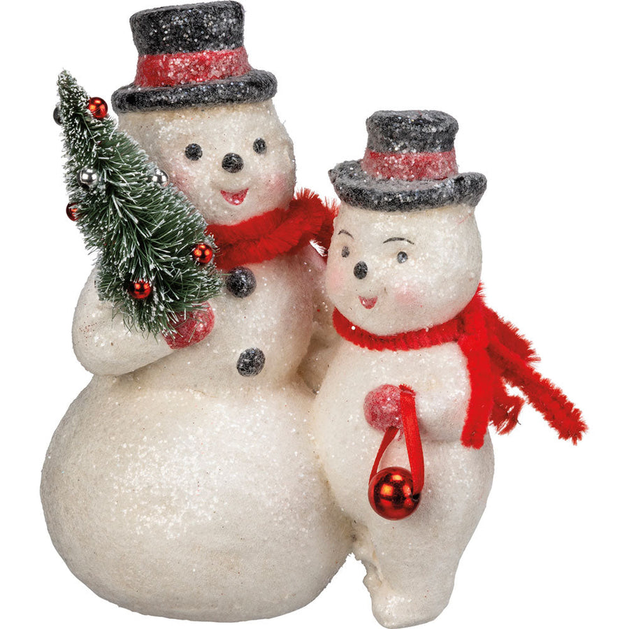 Snowman Pair Figurine by Primitives by Kathy