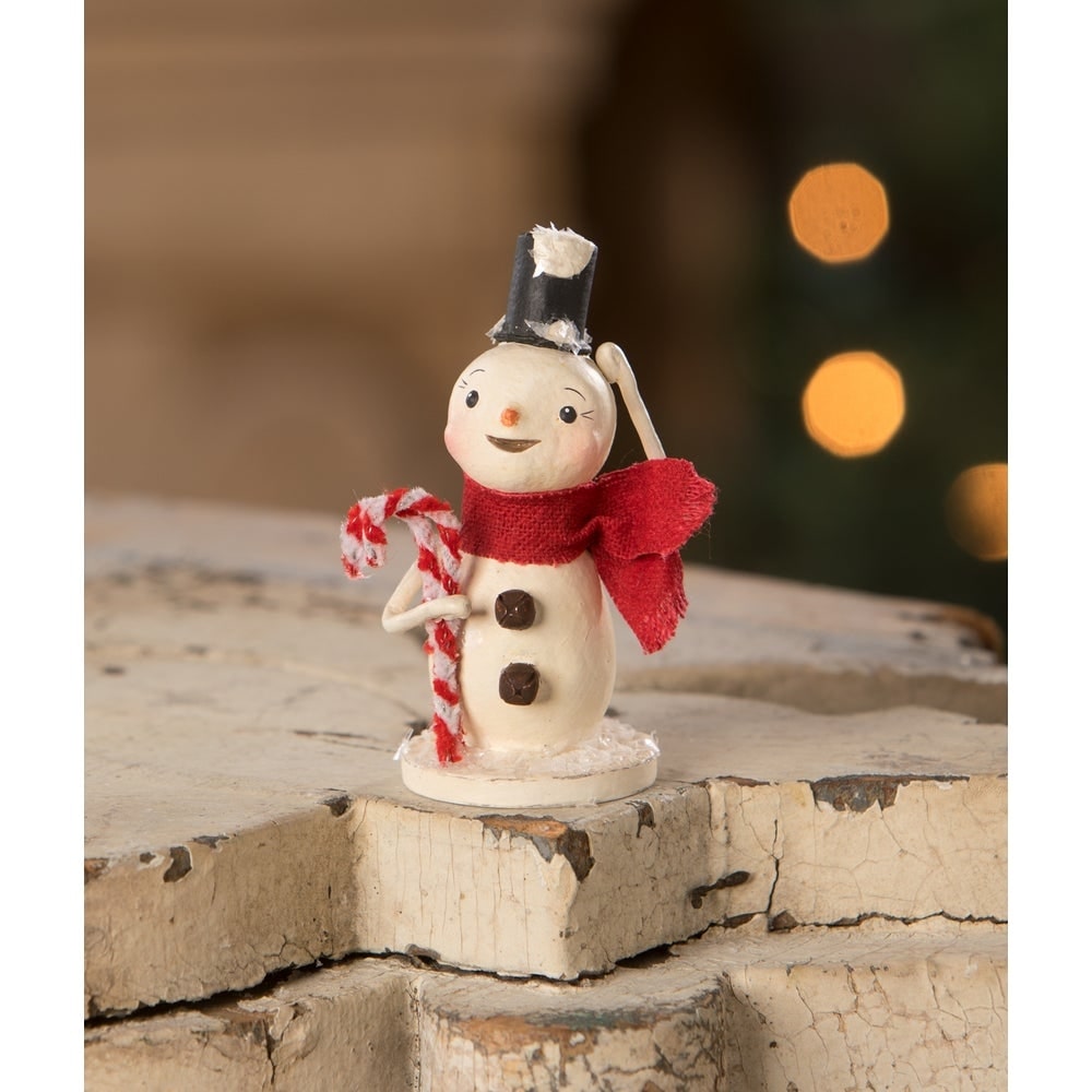 Snowman with Candy Canes by Bethany Lowe