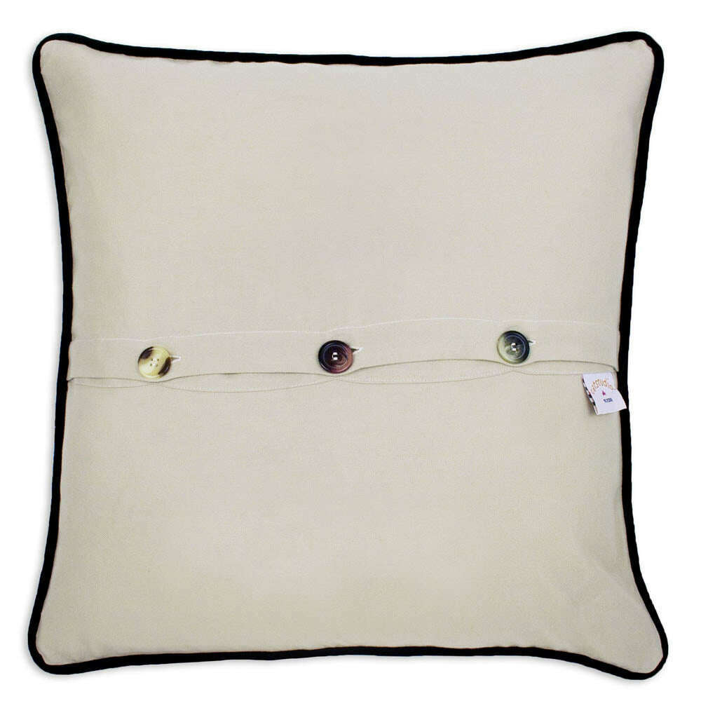 Sonoma County Hand-Embroidered Pillow by CatStudio
