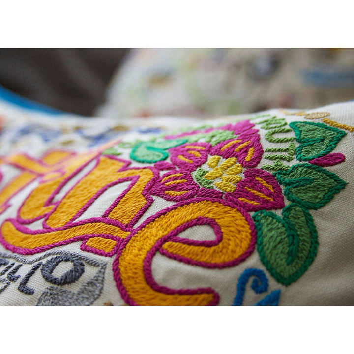 St. Augustine, FL Hand-Embroidered Pillow