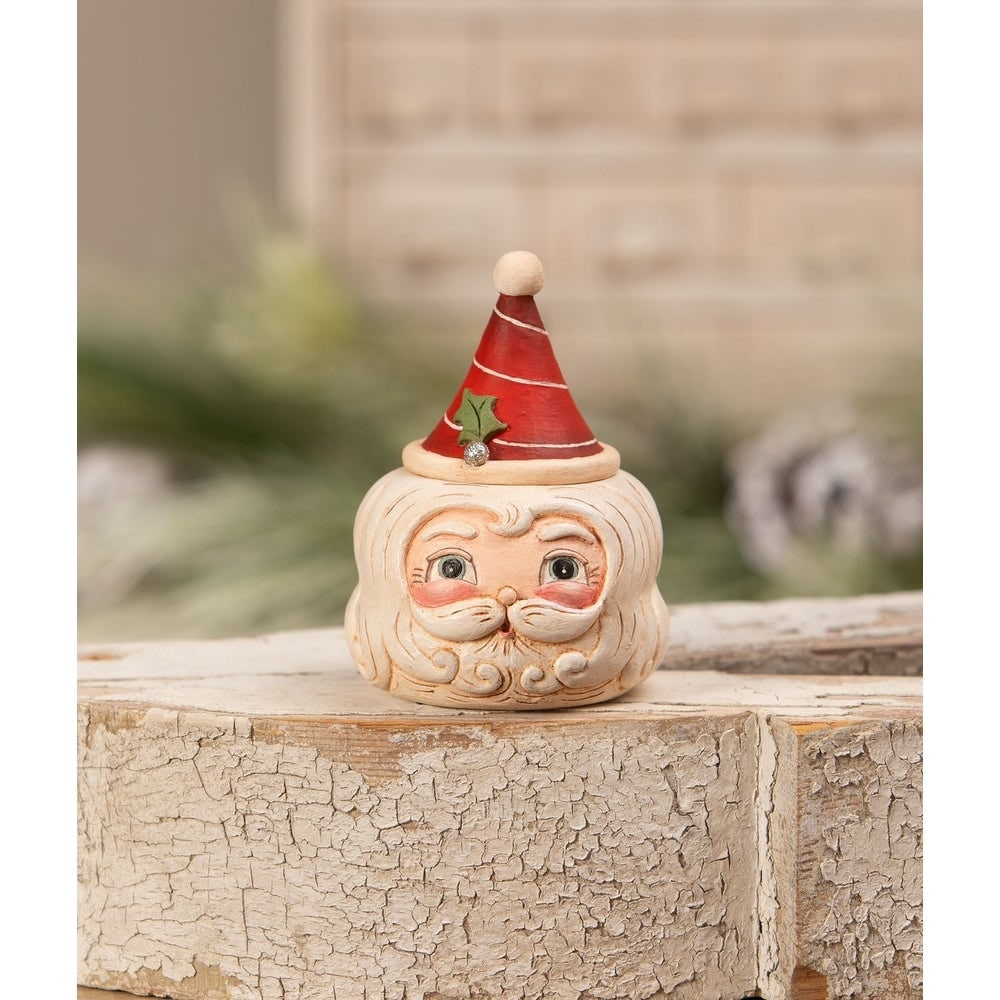 St. Nick Hollow Head Container by Bethany Lowe