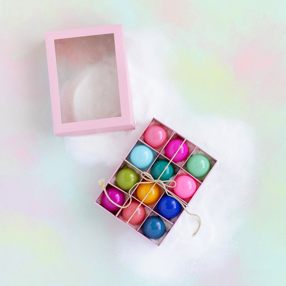 Sugar Plum Ball Ornament, 3", Boxed Set by GlitterVille