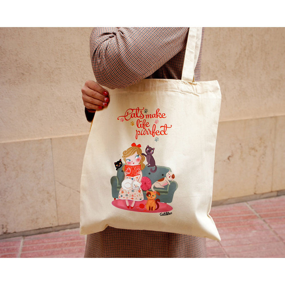 Tote Bag Cat Lover by Laliblue