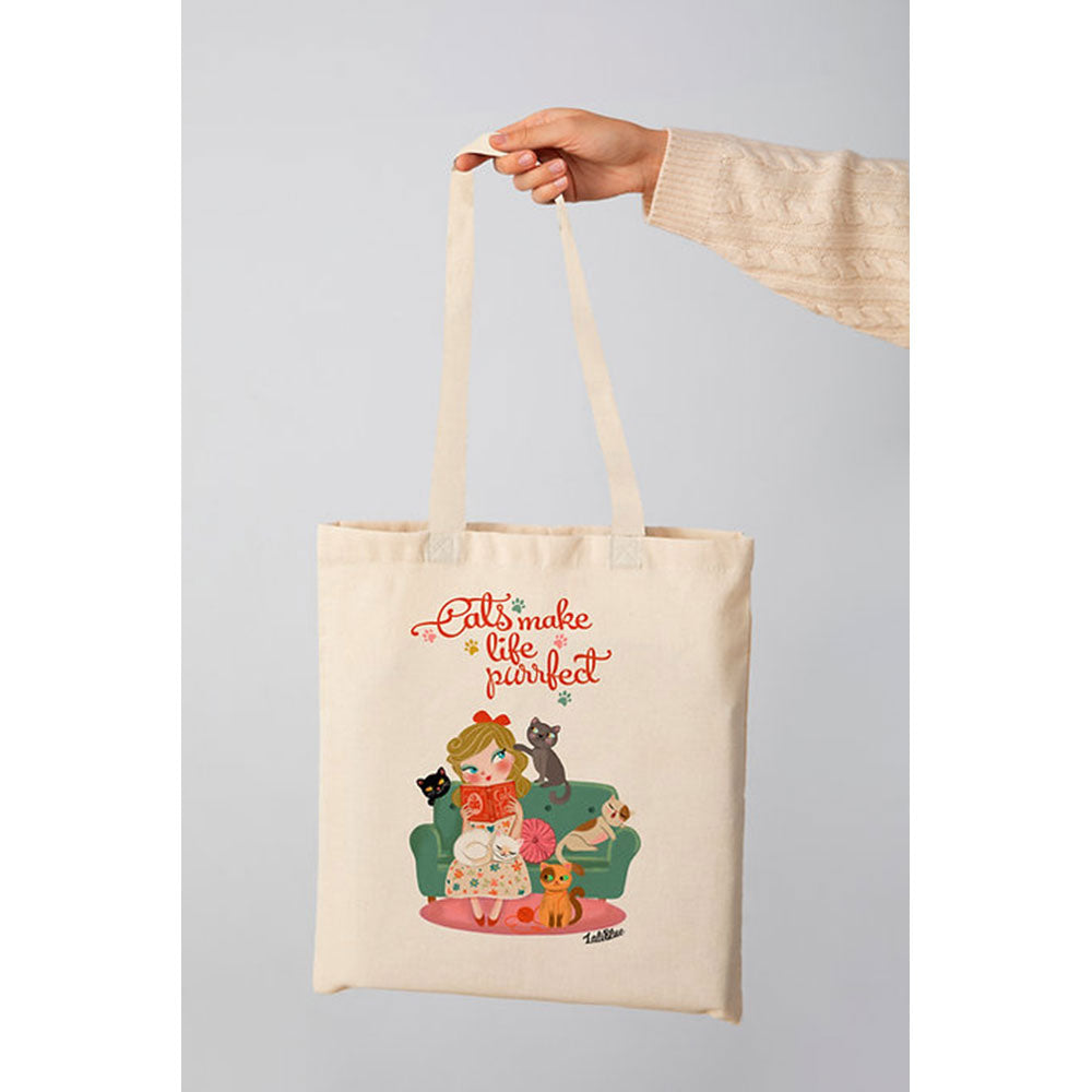 Tote Bag Cat Lover by Laliblue