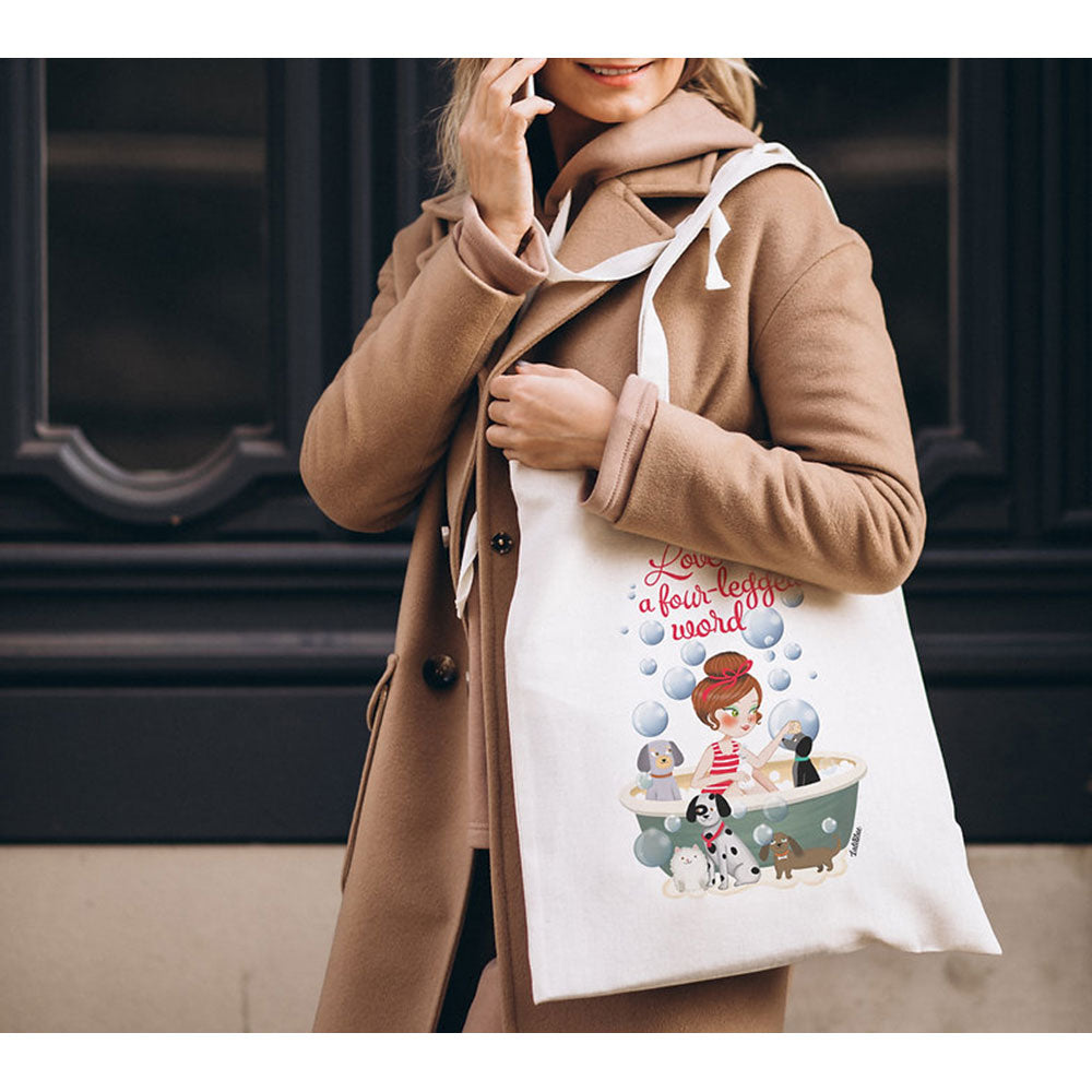 Tote Bag Dog Lover by Laliblue