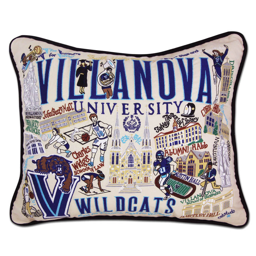 Villanova University Collegiate Embroidered Pillow by CatStudio