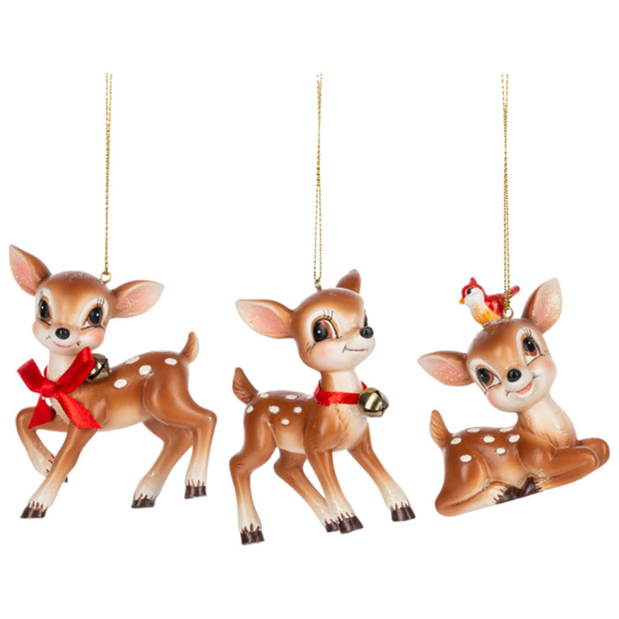 Vintage Deer Ornaments (6 pc. ppk.) by Ganz image