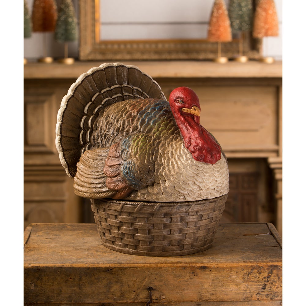 Vintage Turkey Basket Container by Bethany Lowe image 1