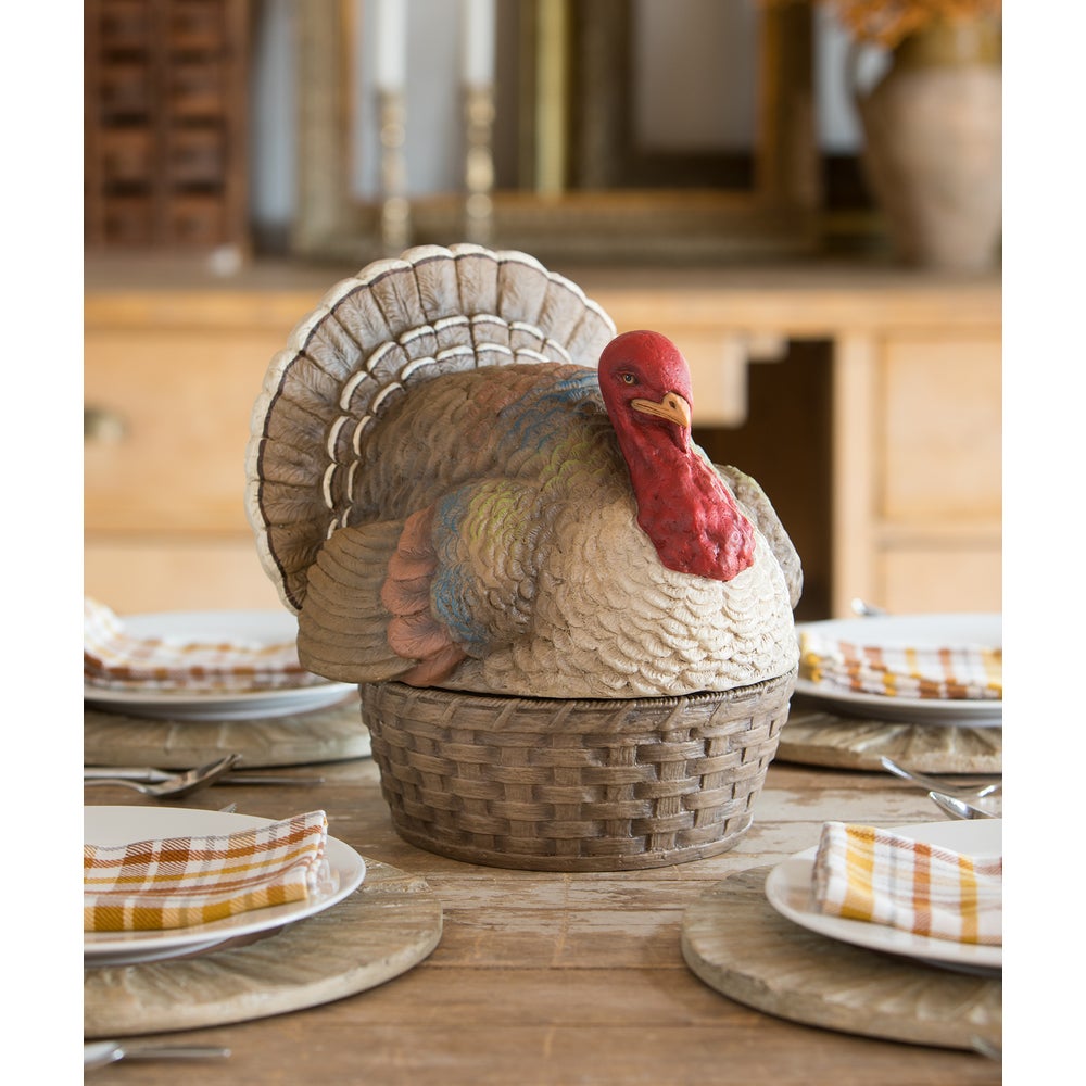Vintage Turkey Basket Container by Bethany Lowe image