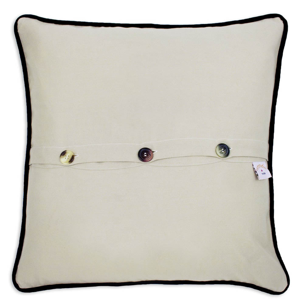 Washington DC Hand-Embroidered Pillow by CatStudio