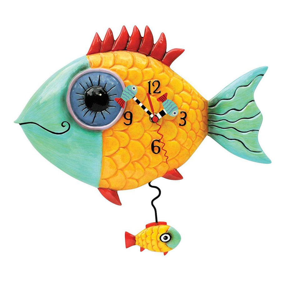 Wide Eyed Fishy Wall Clock by Allen Designs - Quirks!
