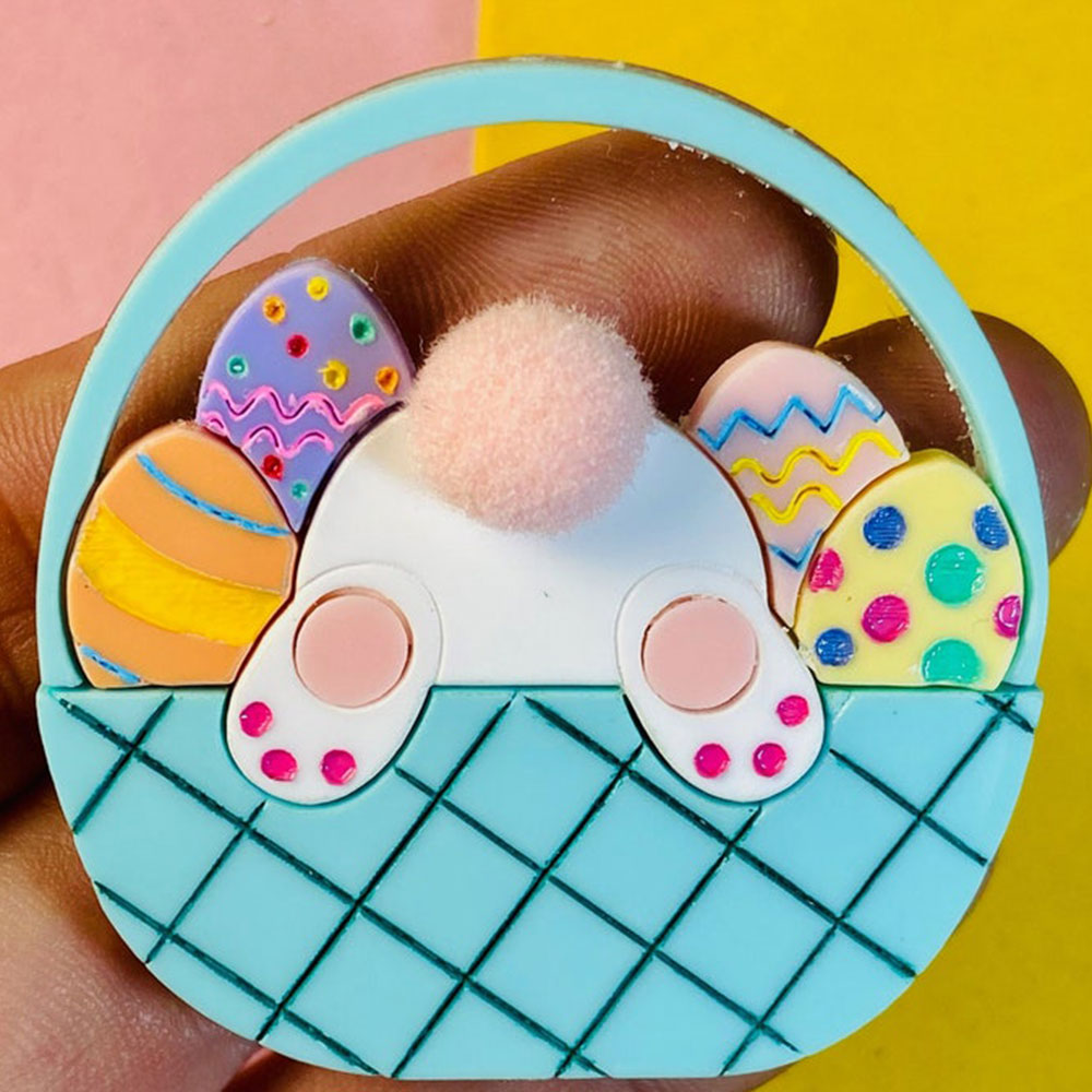 Woodland Spring Fair Collection - Easter Edition - Acrylic Brooch by Makokot Design